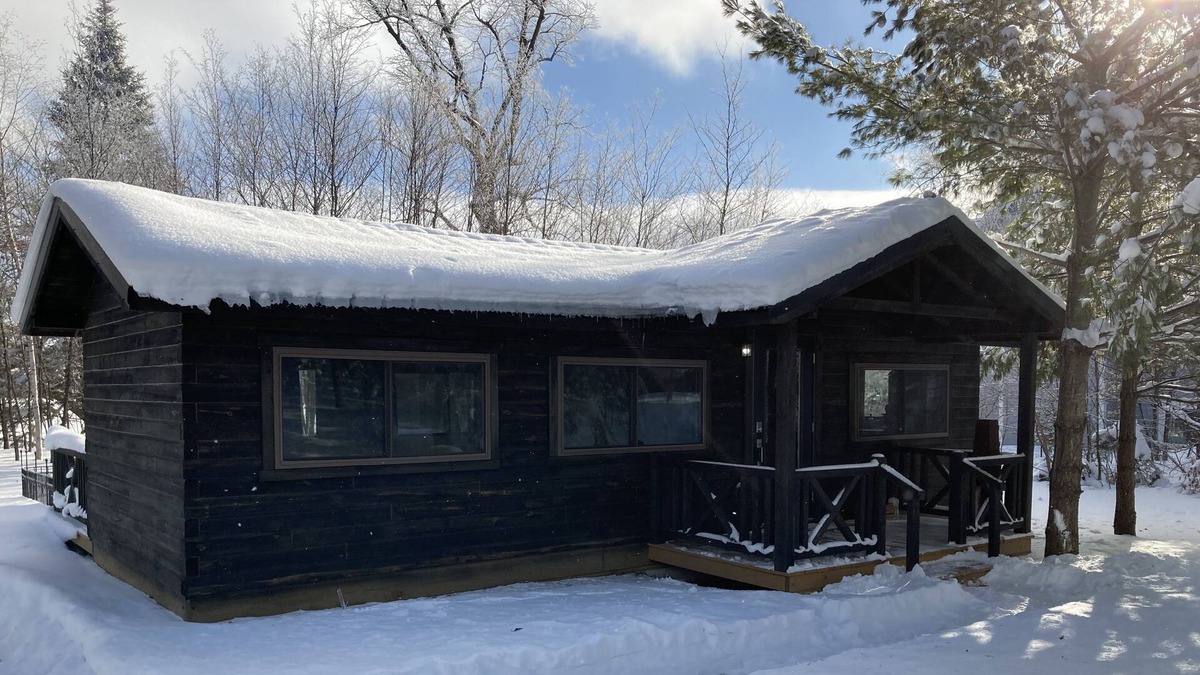 Frazee Cabin | Beautiful Log Cabin in Wooded lot on Little Toad Lake