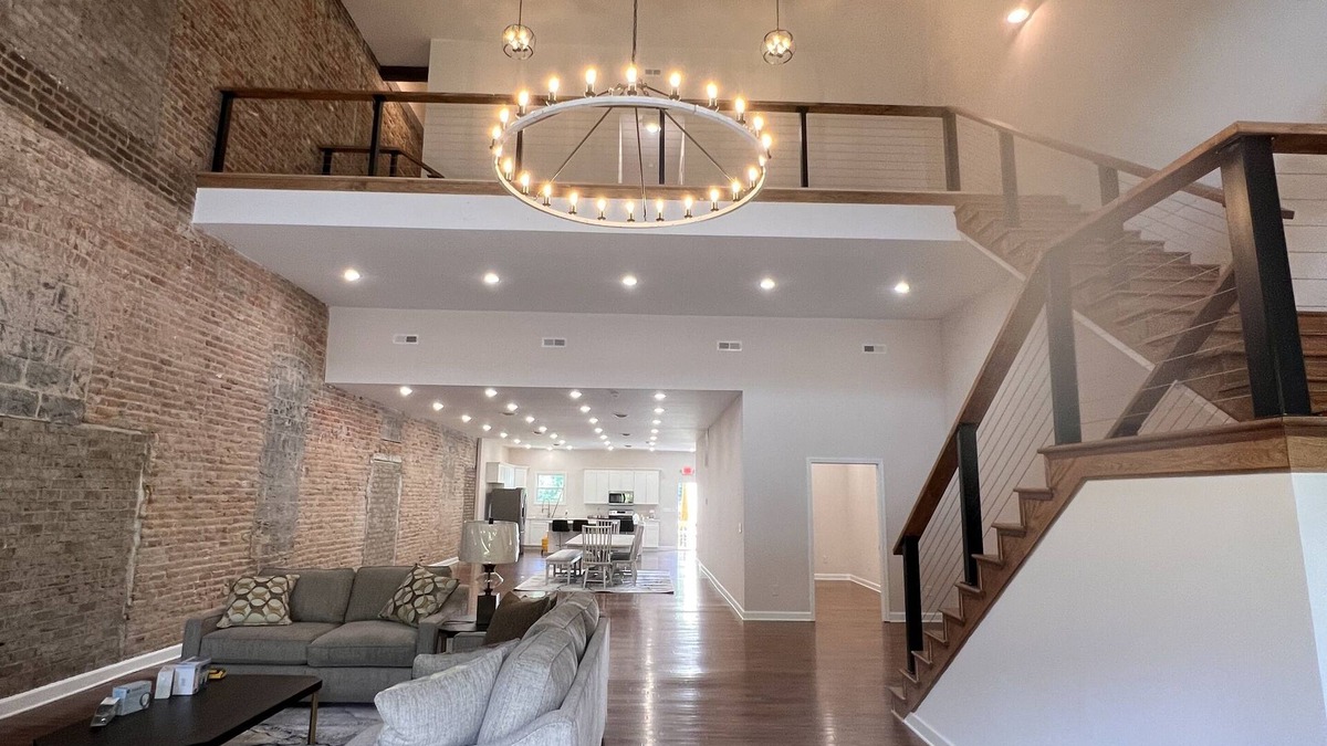 Fries Condo | Beautiful new Condo sleeps up to 16 on New River with Rooftop Deck view of Falls