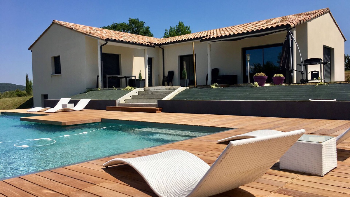 Allas-les-Mines House | Beautiful new house Perigord black, private pool overflow 12mx5m