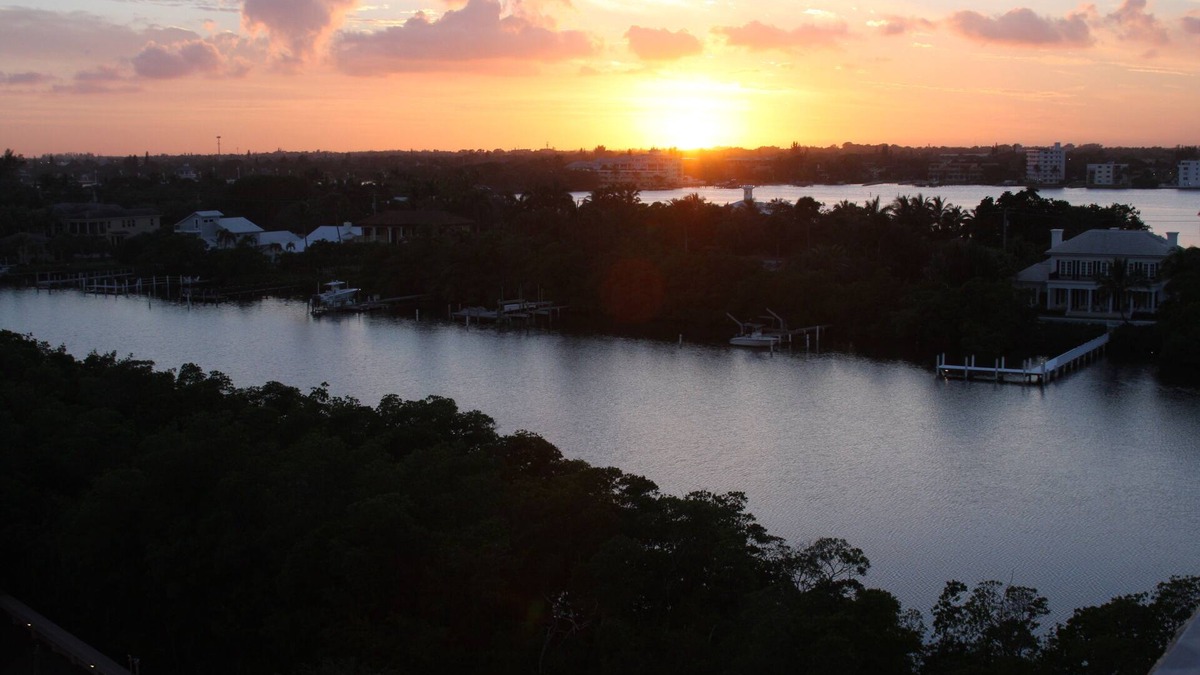 Palm Beach Condo | Beautiful Palm Beach Island with sunsets on the balcony. 90 day minimum stay.