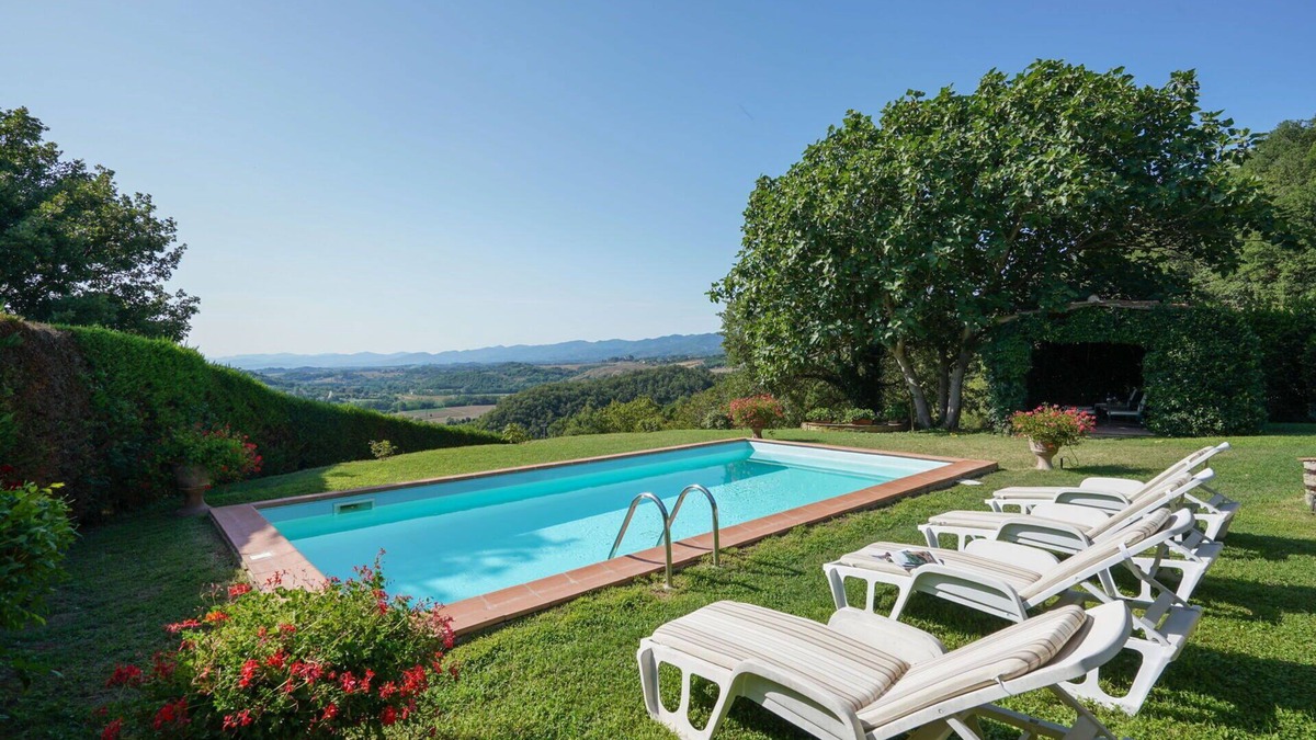 Dicomano Villa | Beautiful private villa with private pool, A/C, WIFI, TV, patio, panoramic view and parking