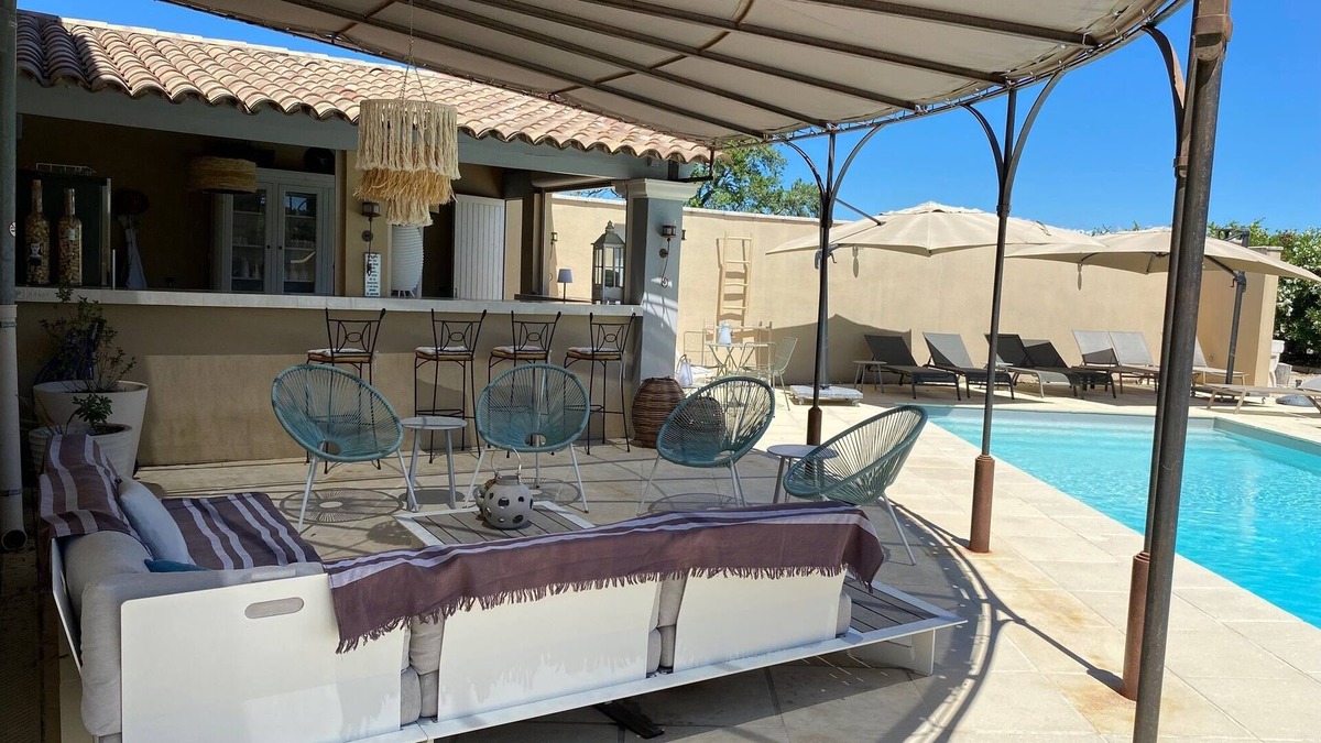 Bollene Other | Beautiful renovated house with garden, terraces, swimming pool, summer kitchen, 360° view