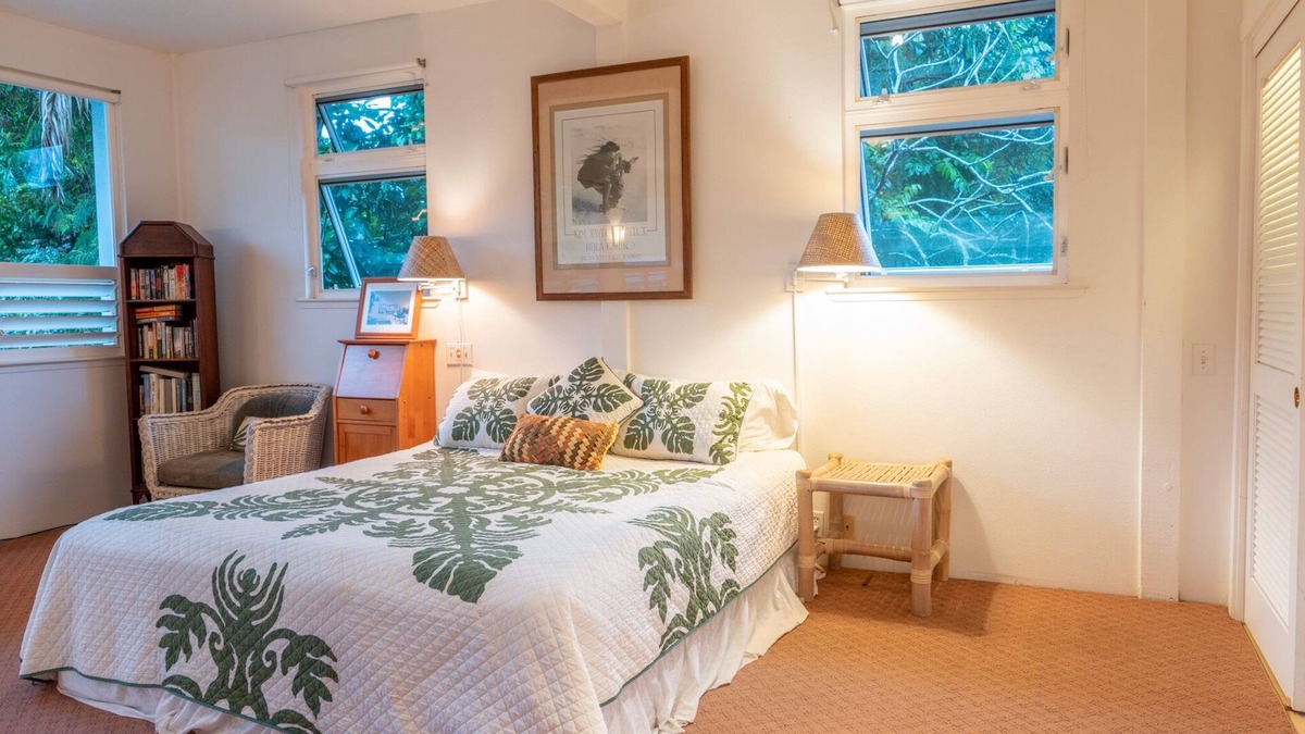 Hanalei House | Beautiful Romantic Hanalei Honeymoon Vacation Rental Steps/Beach TVNC 1280