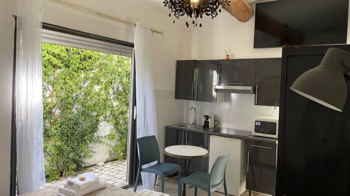 Aix-en-Provence House | beautiful room+kitchen.swiming pool.vue.garden.olive+palm grove.Tiny Bathroom