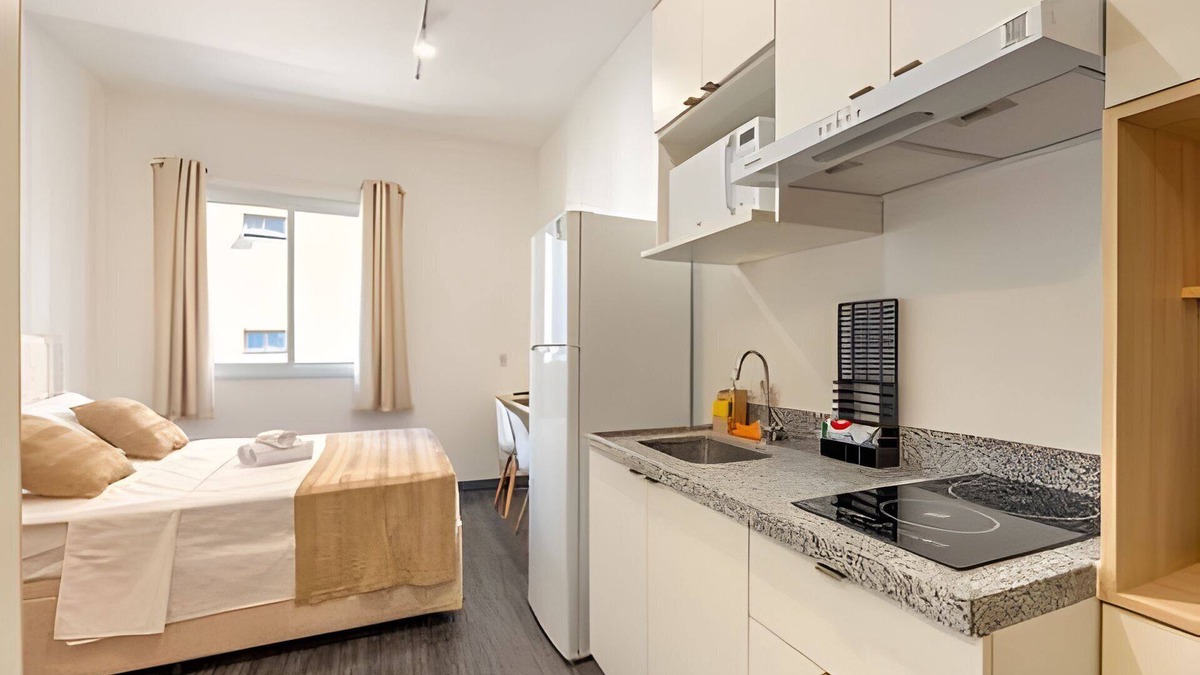 Santa Paula House | Beautiful studio Sao Caetano Barcelona ap102