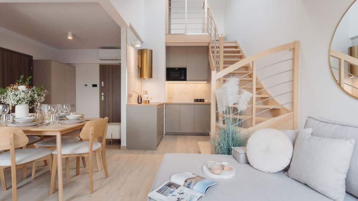 Piasek Połnoc Apartment | Beautiful two-story penthouse in Krakow *SPA*
