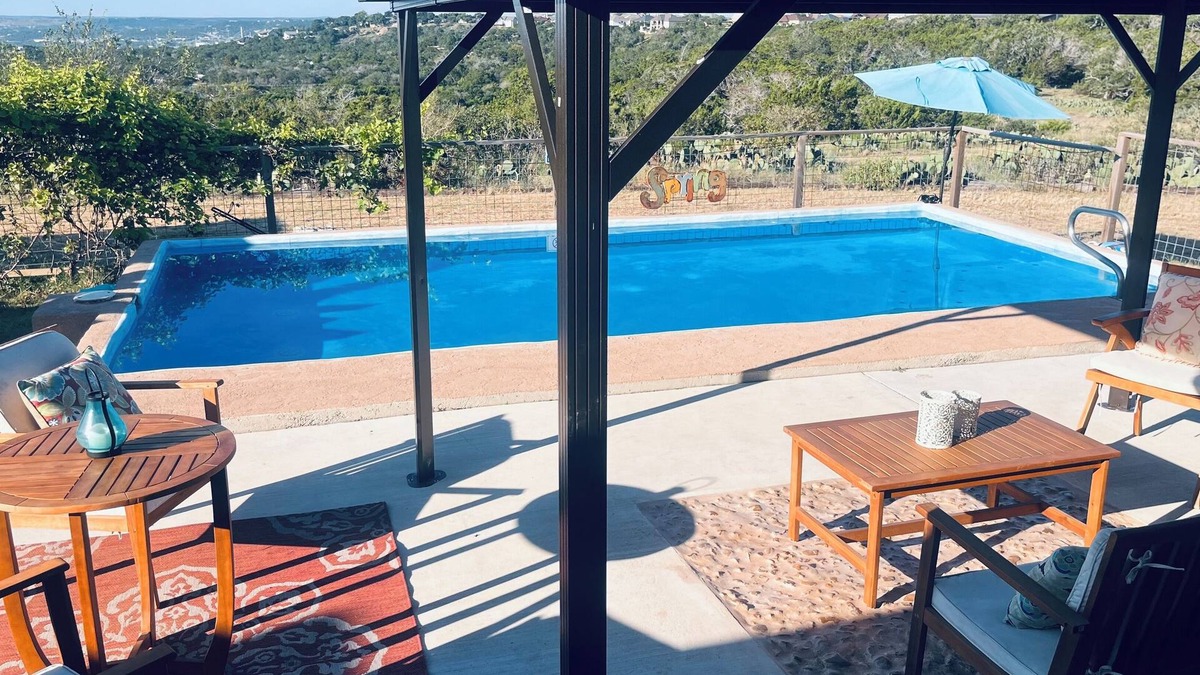 Kerrville House | Beautiful view,18 acres,pool, game room,Axis deer, 3 mile’s to the river trail.