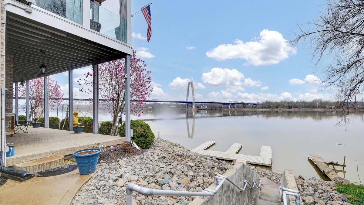 Jeffersonville House | Beautiful views and sunrises overlooking the water. Spacious home with elevator.