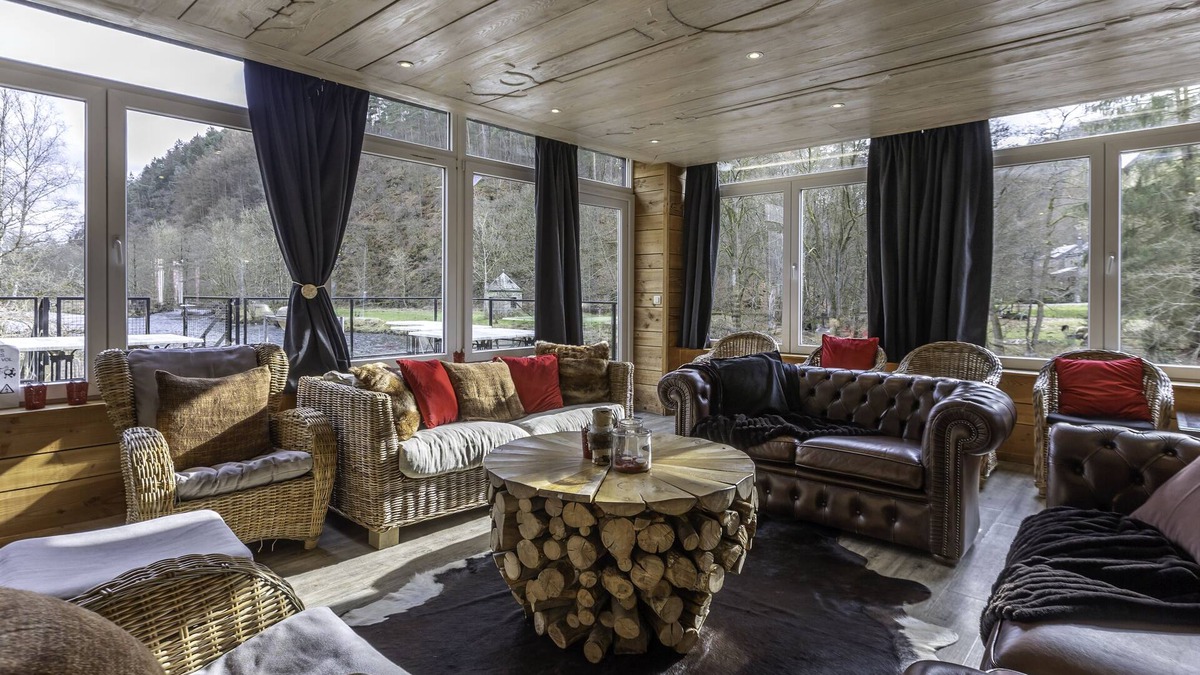 Stoumont Villa | Beautiful waterfront house with heated indoor pool, sauna, terrace.
