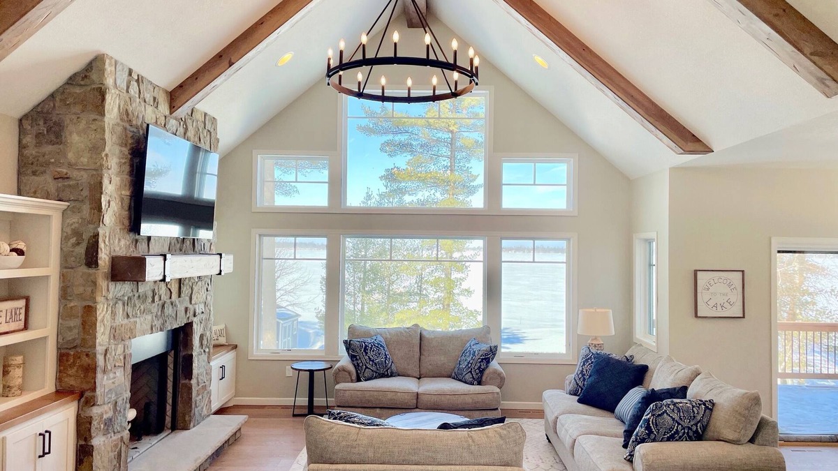 Brainerd House | Beautiful waterfront lake home on Round Lake - connected to Gull Lake Chain!