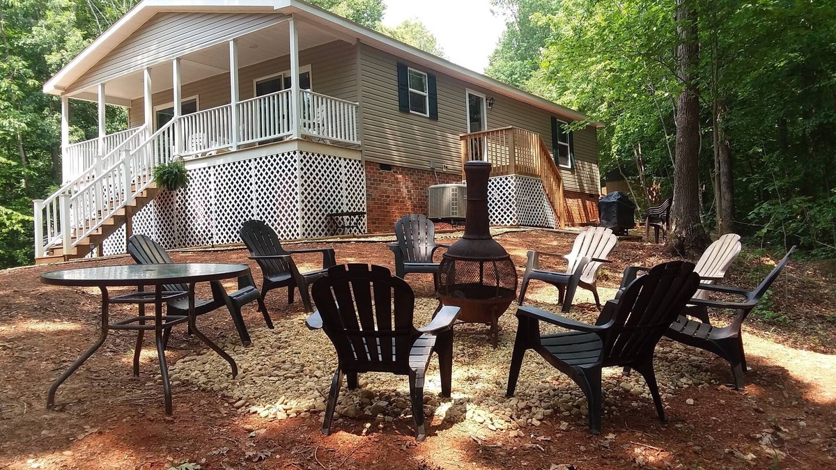 Pittsville Cabin | Beautiful waterfront lodge with private dock and breath taking view of Smith Mt.