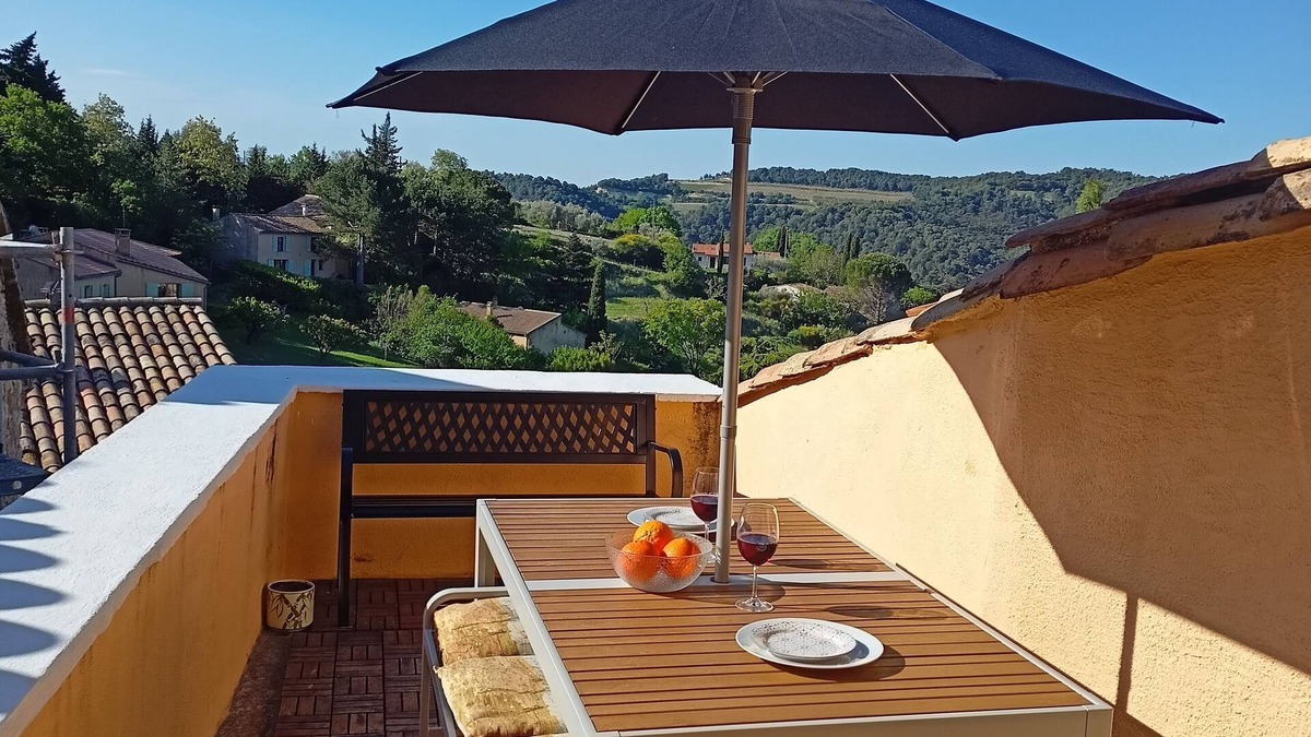 Venterol House | Beautifully restored Provencal village house with private South facing terrace.