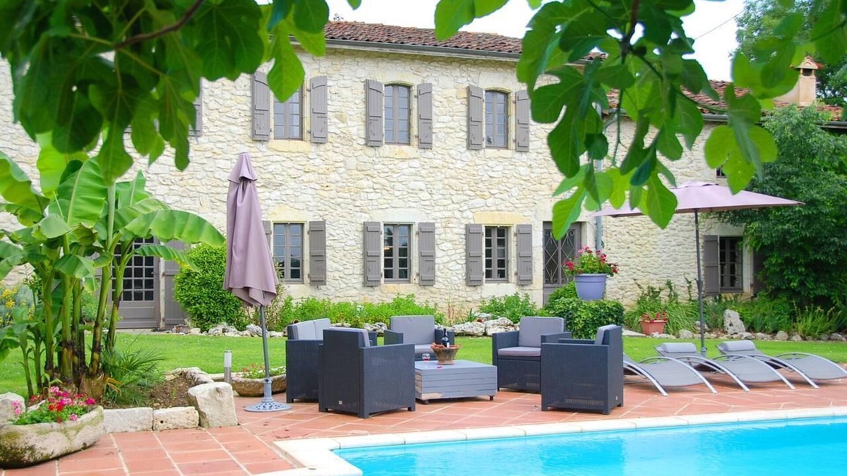 Vic-Fezensac House | Bed and Breakfast Bernes - Pool with view