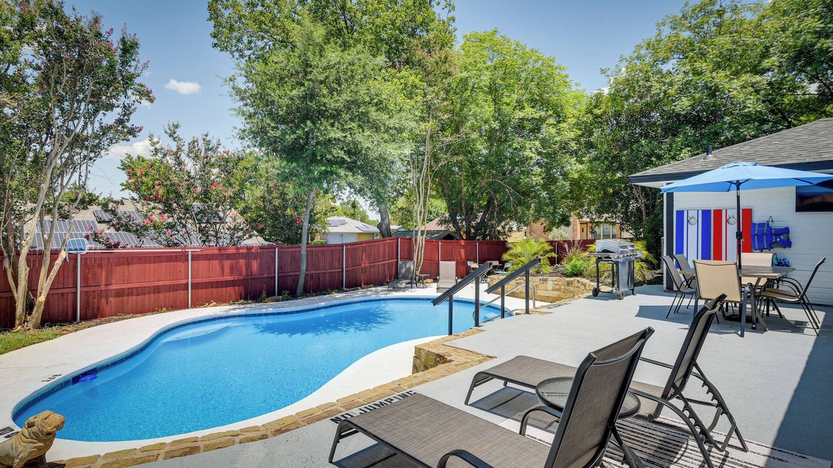 Bedford House | Bedford Retreat w/Private Pool & Gas Grill!