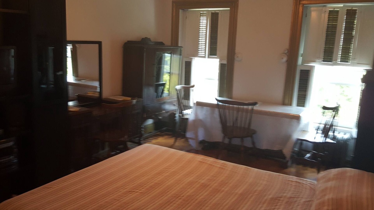 Clinton Hill Bed & Breakfast | BEDROOM # 1 WITH AN EVENT SPACE AND BACK PORCH