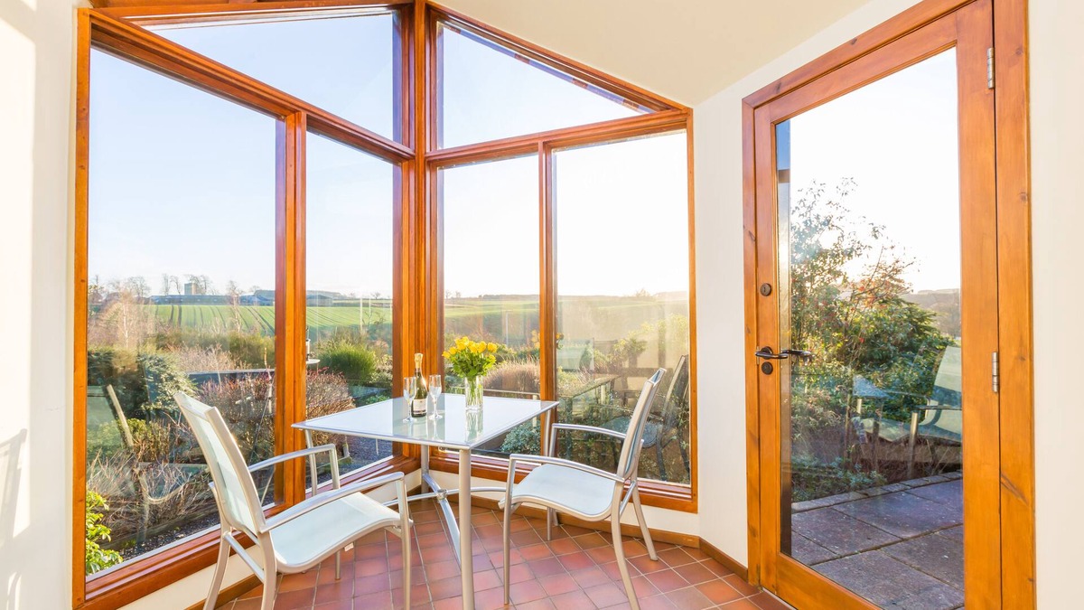 Nenthorn Cottage | Begrum cottage 1 bedroom Log burner On 1 level south facing conservatory