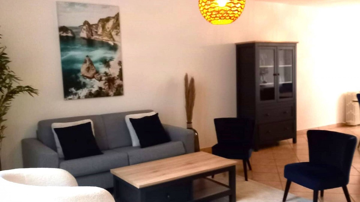 Vatan Ski Chalet | Belle Maison 3 chb-8 pers-cour-Vatan centre