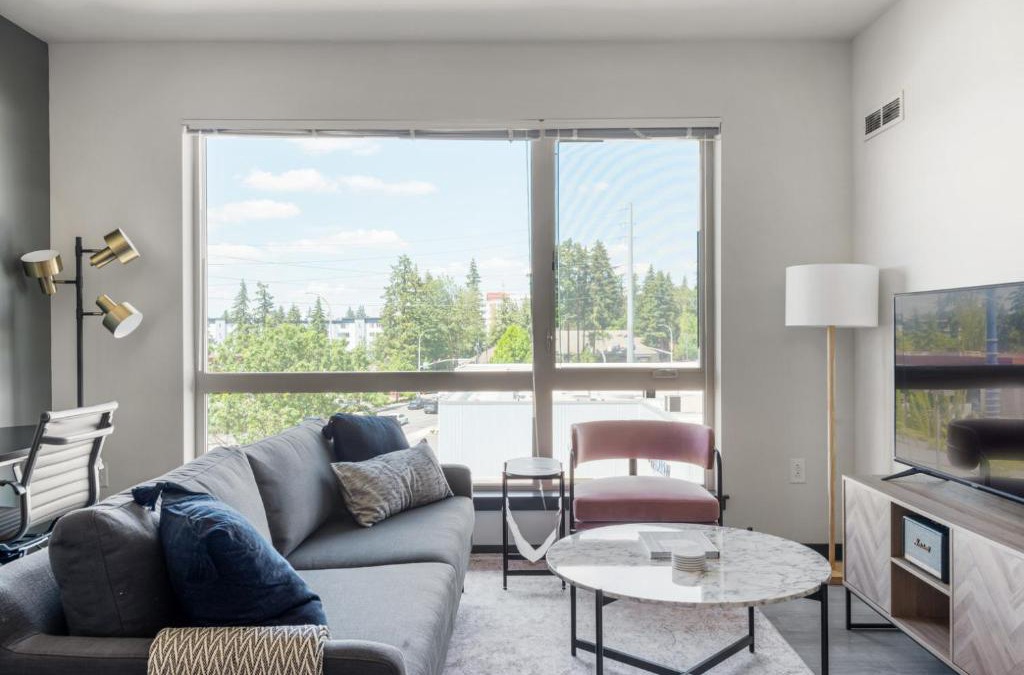 Northeast Bellevue Apartment | Bellevue 1BR w Gym Roof WD nr Bars Dining SEA-423