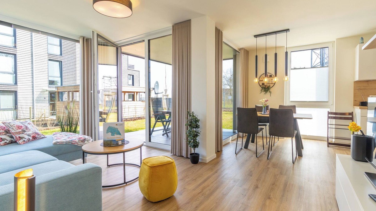 Marienleuchte Apartment | BeltBlick 26 - first floor. Sauna. Sea view. Family time.