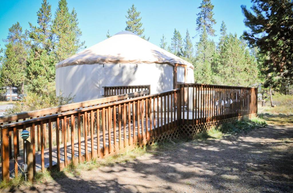Three Rivers Resort | Bend-Sunriver Camping Resort Wheelchair Accessible Yurt 13