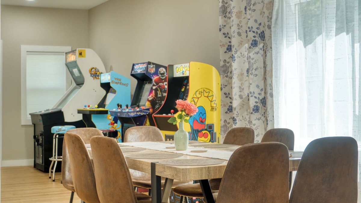 Fair Plain House | Benton Beach House: Bike to Beach & St. Joseph River, Arcade Games, Cornhole