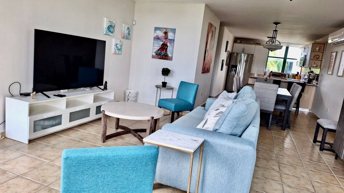 Las Carreras Condo | BEST AQUATIKA PENTHOUSE: truly beachfront, 10 beds, 5 rooms, 10 person capacity
