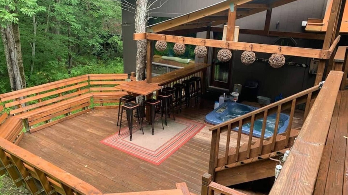 Ellicottville Ski Chalet | Best of both worlds; chalet located on a private lot in the woods and only 3 miles from the village!