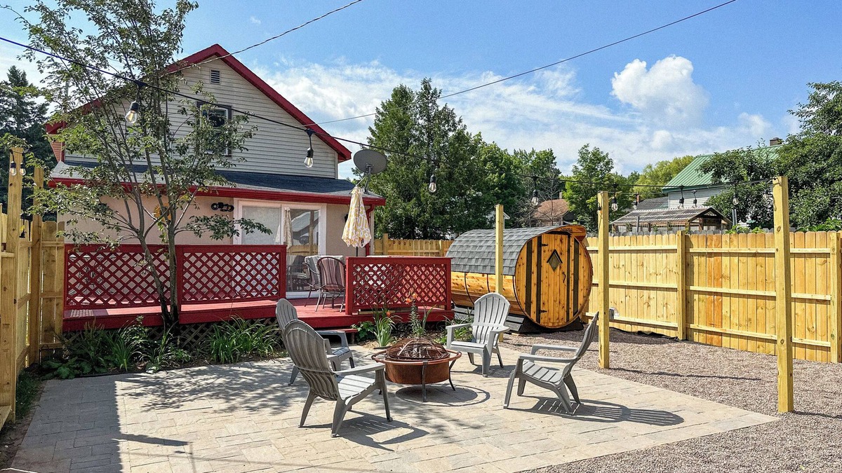 Big Bay House | Big Bay Getaway - Outdoor sauna and extra parking for snowmobiles & trailers!