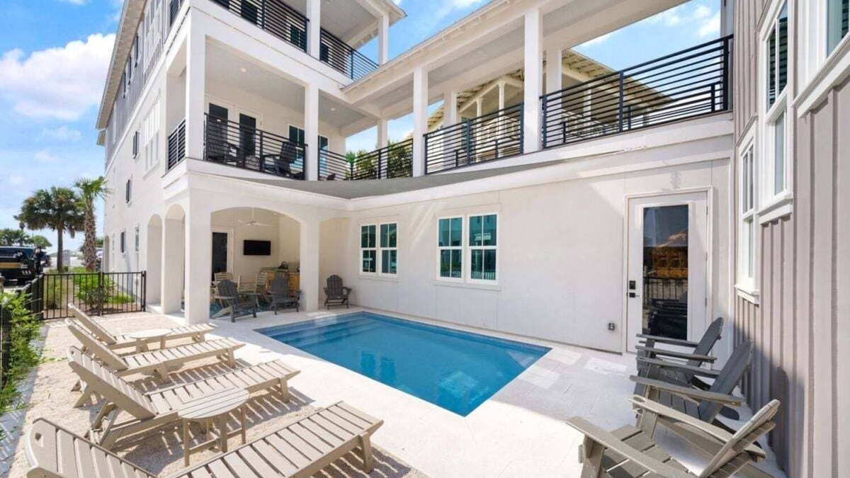 WaterSound West Beach House | Big Beach Watch: Walk to Beach Access - Private Pool - Sleeps 21