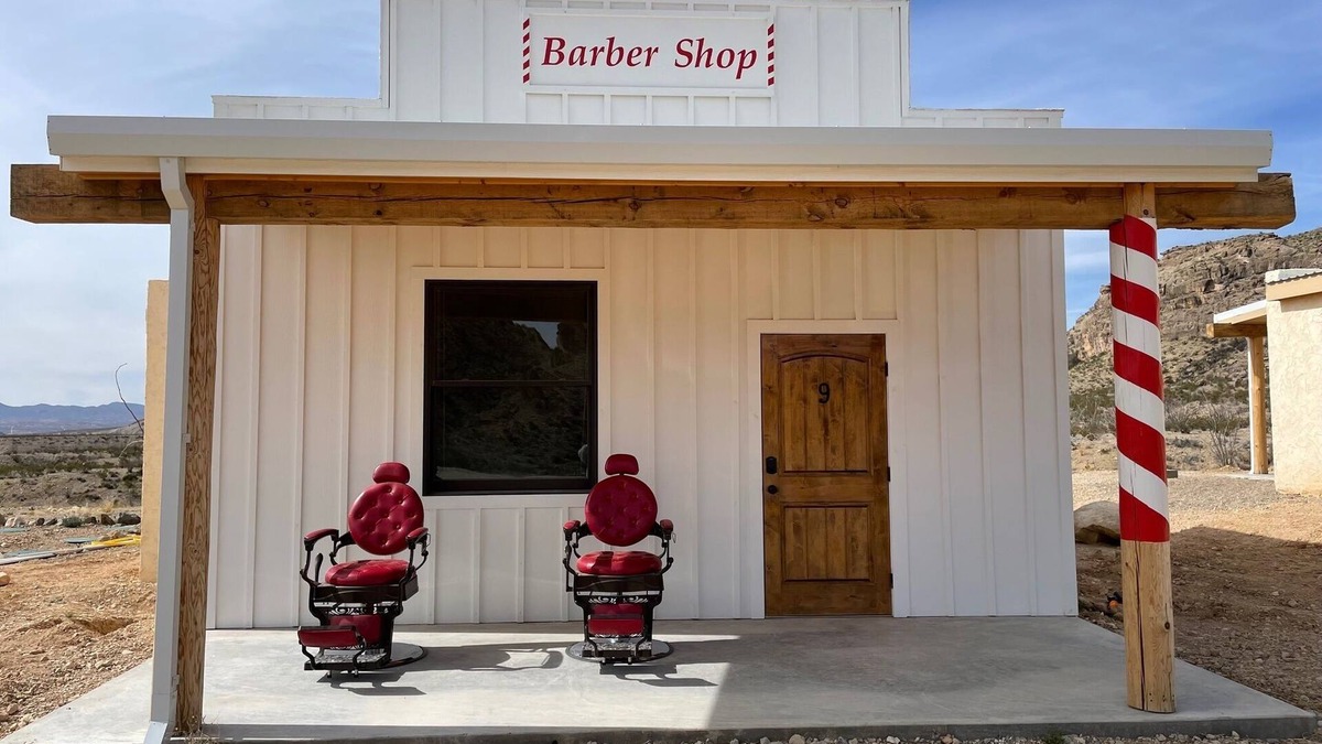 Terlingua Hotel | Big Bend Lodging at Ten Bits Ranch | Room #9 (Barber Shop)