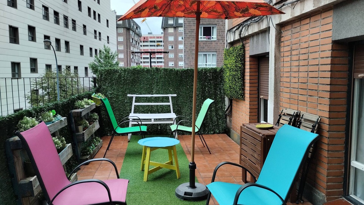 Ibarrekolanda Condo | Bilbao Large terrace, 3 Bedrooms.4 people, Free Garage, telework.Wifi+ c. TV