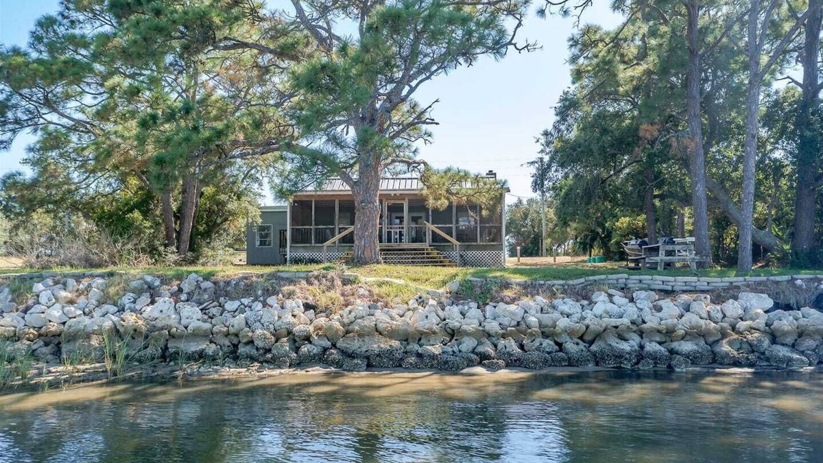 Alligator Point House | Bill's Bay Breeze- relax on the porch and enjoy the view!