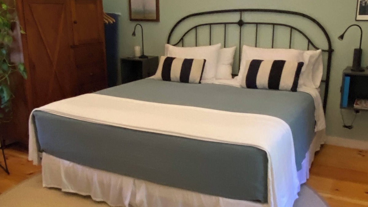 Wiscasset Apartment | Birch Point at Cushman Cove- Entire Suite- King size bed, private setting