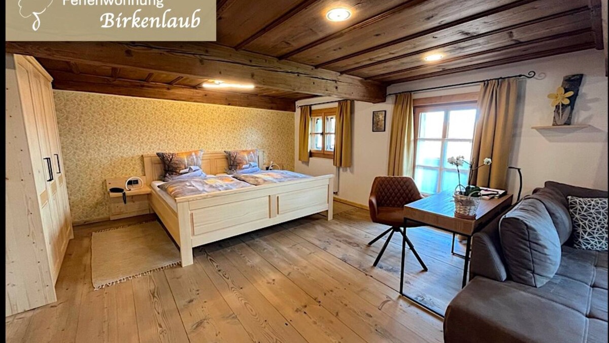 Patersdorf Apartment | Birkenlaub apartment (45 m²) with balcony access and private sauna