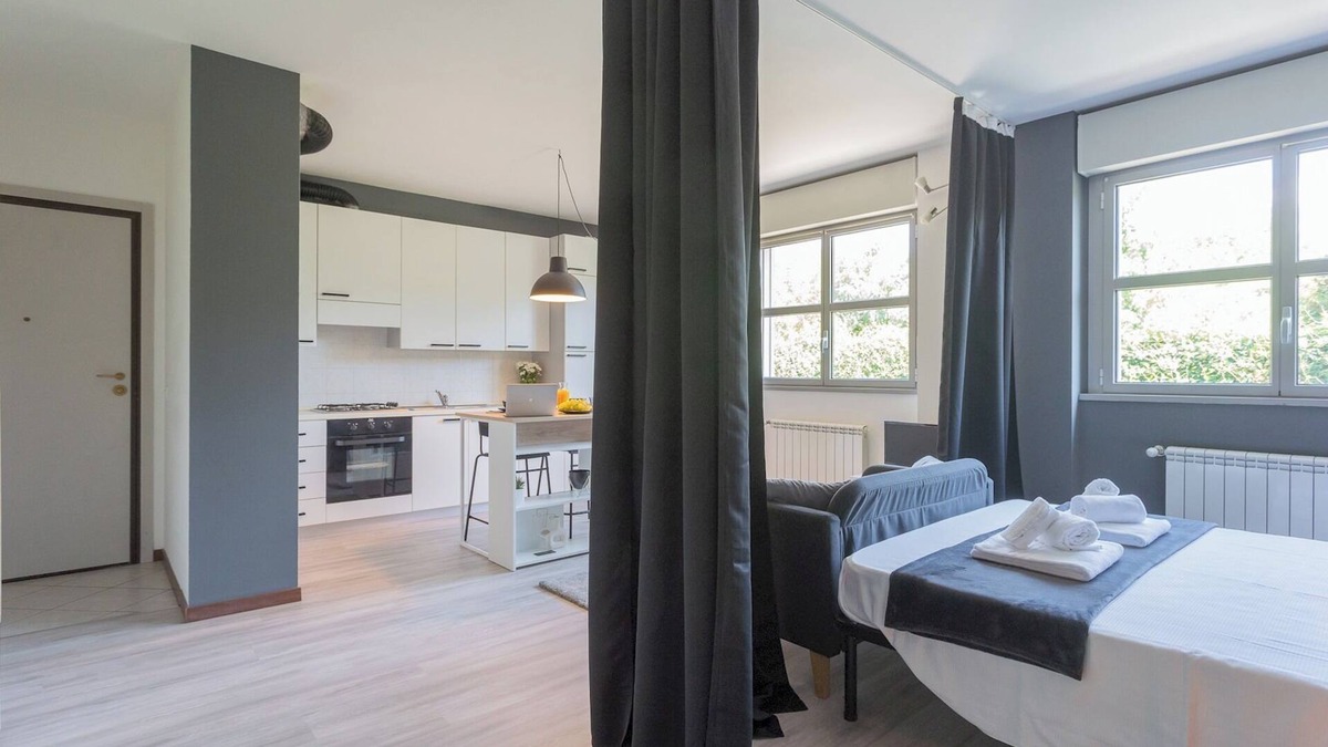 Albate Apartment | Black Loft Como by Rent all Como