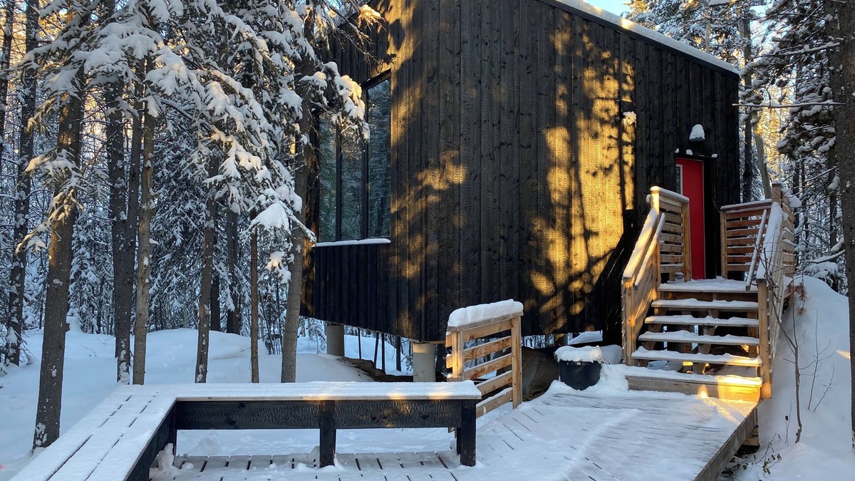 Whitehorse Cabin | Black Spruce - Red Door