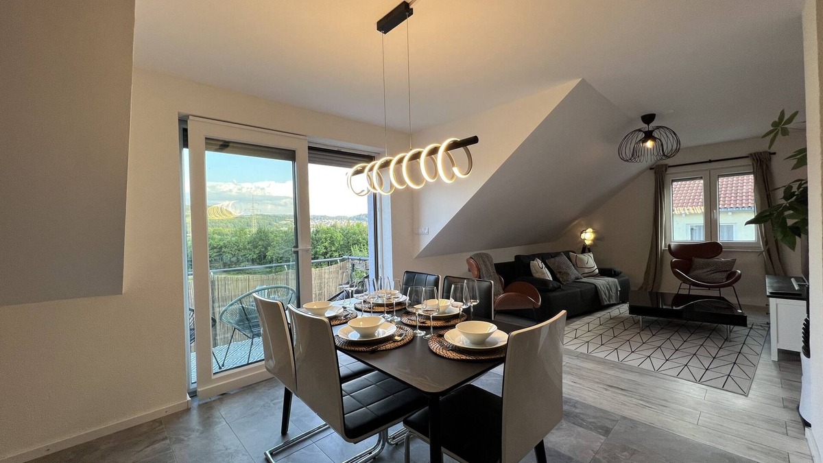 Loerrach Apartment | BlackNCozy - Design apartment with box-spring bed and balcony