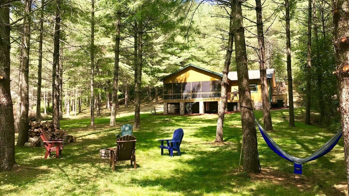 Lansing House | Blessed on the New River-River Front,Small dogs, fire pit, Central AC/Heat