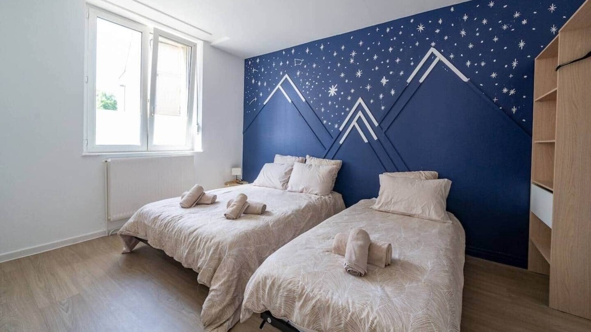 Homecourt Apartment | Bleu Océane - Wifi - Gare - 3 lits - Tout équipé