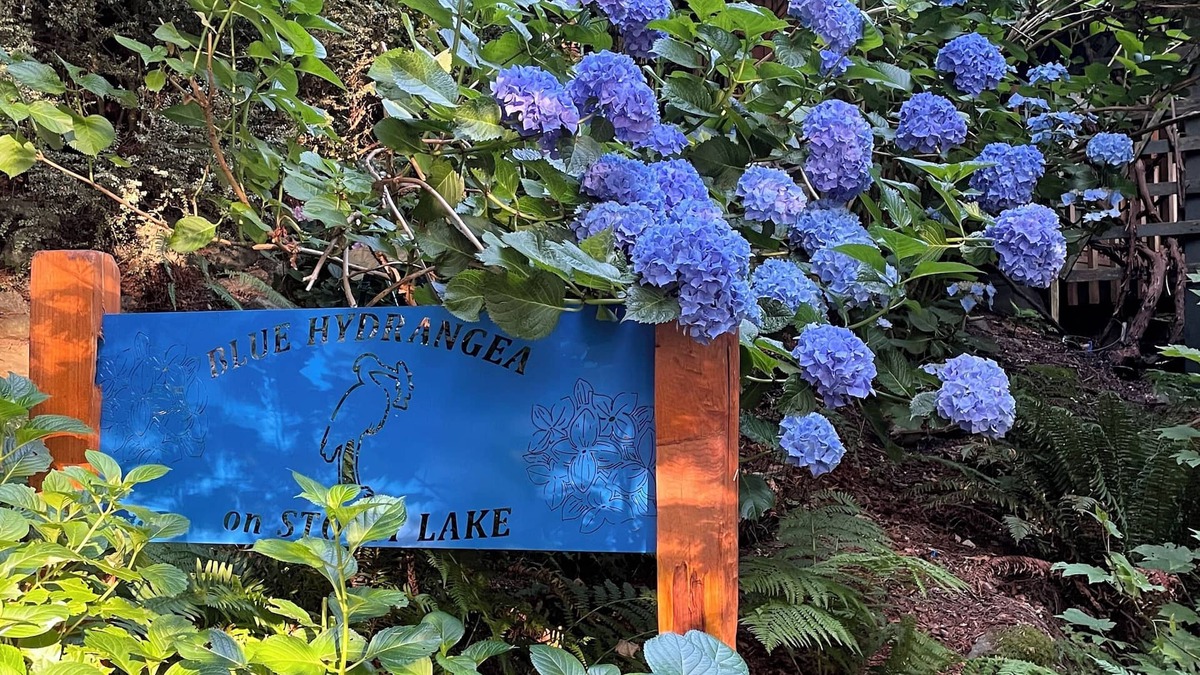 Three Lakes House | BLUE HYDRANGEA LAKESIDE RETREAT SNOHOMISH WA close to Seattle, Puget Sound