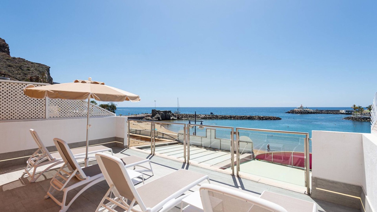 Playa de Mogan Ski Chalet | Blue Sea I - 1st line beach with private terrace
