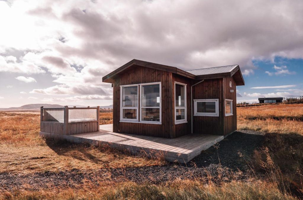 Reykholt House | Blue View Cabin 6B With private hot tub