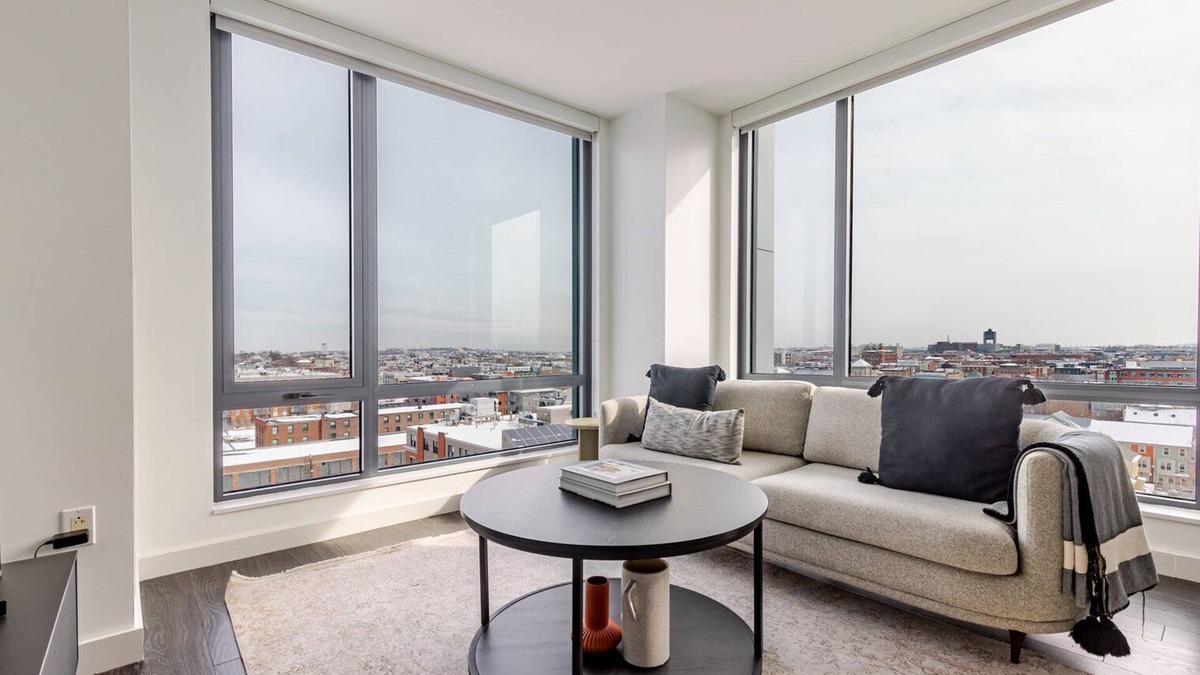 Boston Apartment | Blueground | East Boston, art & pool, nr parks
