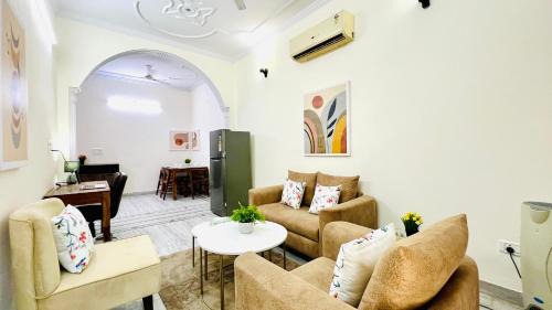 Rohini Apartment | BluO Modern 1BHK Rohini - Parking , Balcony