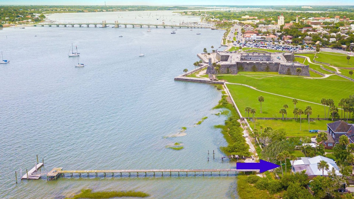 St. Augustine Cottage | Boathouse Cottage, Historic District Pvt Pier 1 blk to Trolley & Fort