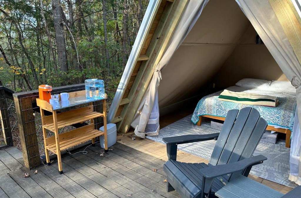 Talladega Other | Bohamia - Cozy A-Frame Glamp on 268 acre forest retreat