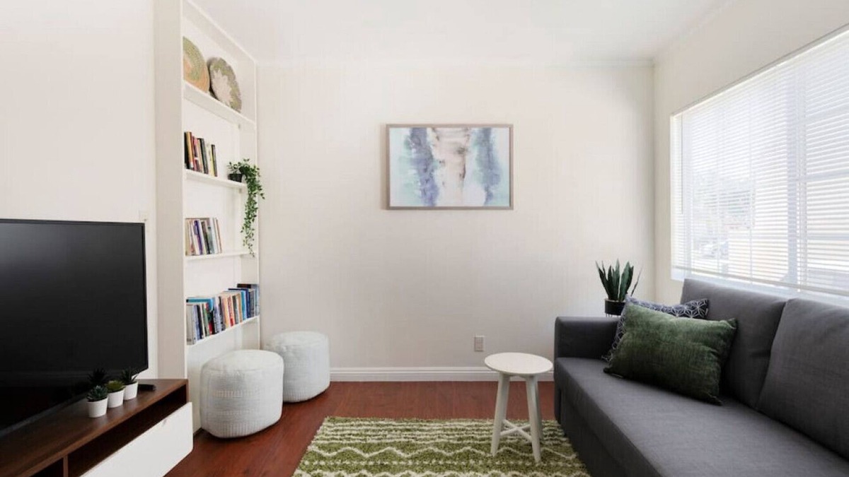 Montebello House | Bohemian Inspired Home: with a Roomy Queen Bed, High-Speed Internet, Your Own Patio, and On-Site Laundry.