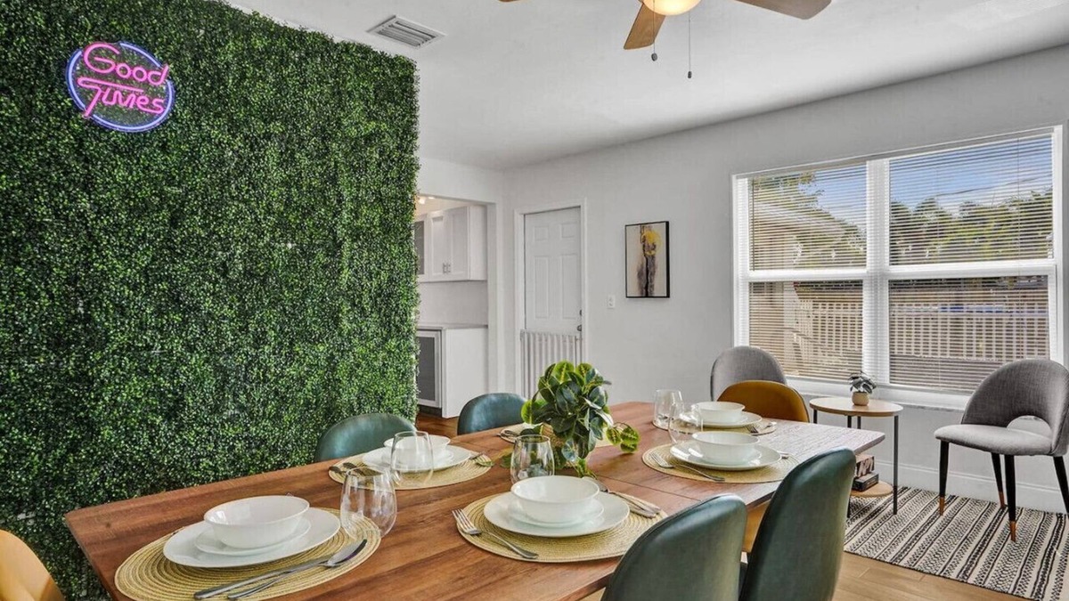 Sunset House | Boho-styled home w/newly remodeled fenced-in pool!