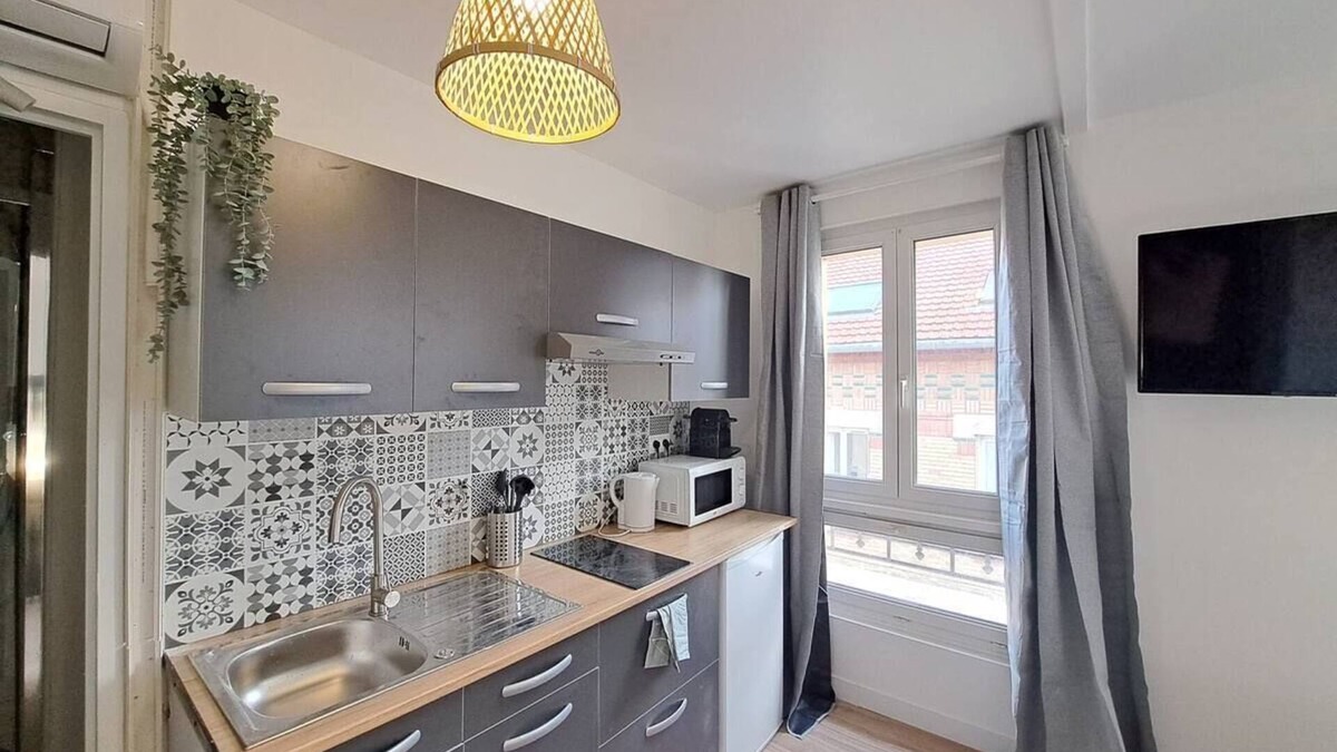 Reims City Centre Apartment | Bologne, Studio Climatisé