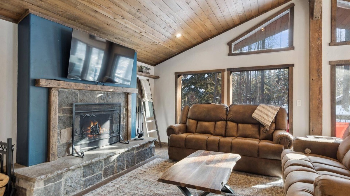 Whitefish Cabin | Book A Holiday Getaway Today! Beautiful Montana Log Home with Stunning Forested Views!
